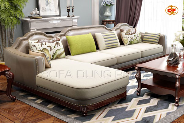 Sofa Phòng Khách Phong Cách Tân Cổ Điển Đẹp Cuốn Hút DP-PK12