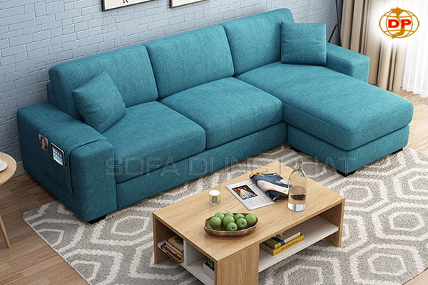 Sofa góc vải nỉ sang trọng cho không gian