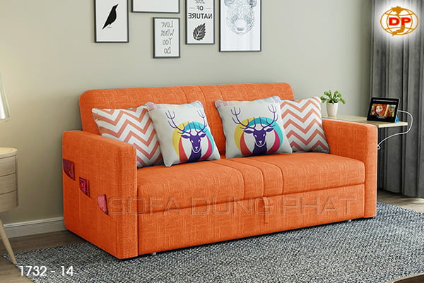 Sofa Giường Thông Minh Màu Cam Nổi Bật DP-GK35