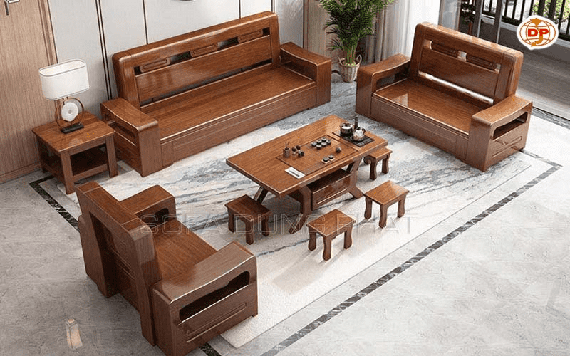bộ bàn ghế sofa gỗ phòng khách giá cao