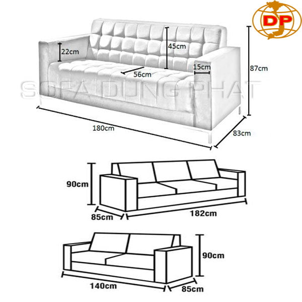Với kích thước Sofa 3 chỗ, bạn có thể sắm cho mình một chiếc ghế sofa vừa đủ để tận hưởng những giây phút thư giãn và thoải mái cùng gia đình và bạn bè. Kiểu dáng đơn giản, tinh tế giúp tăng tính tiện ích cho không gian phòng khách của bạn. Hãy tham khảo hình ảnh ghế Sofa 3 chỗ để lựa chọn sản phẩm phù hợp với sở thích và nhu cầu của bạn.