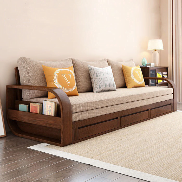 Sofa giường gỗ thông minh 