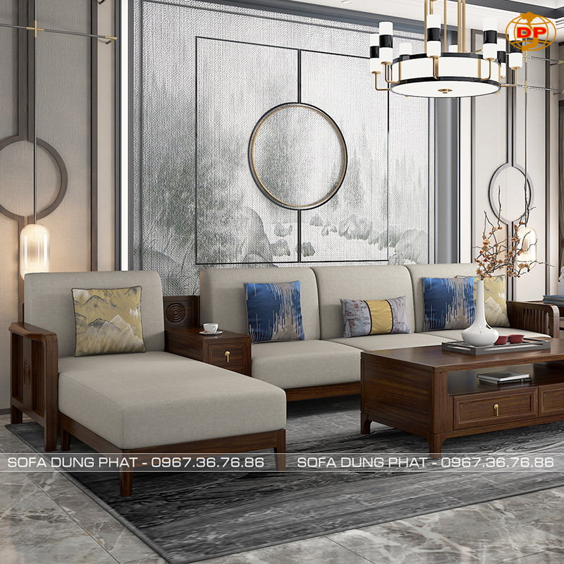 ghế sofa gỗ sồi
