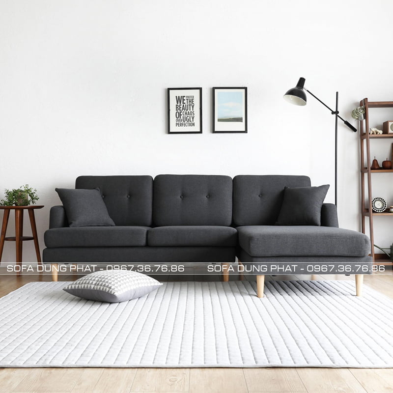 sofa chất vải nhung nỉ dễ vệ sinh