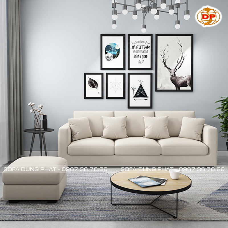 Sofa Băng Vải Trắng Đẹp Tinh Khiết DP-B57