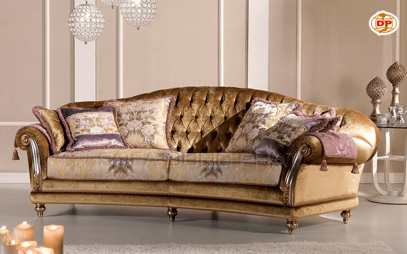 Sofa vải nhung được làm từ vải nhung nổi
