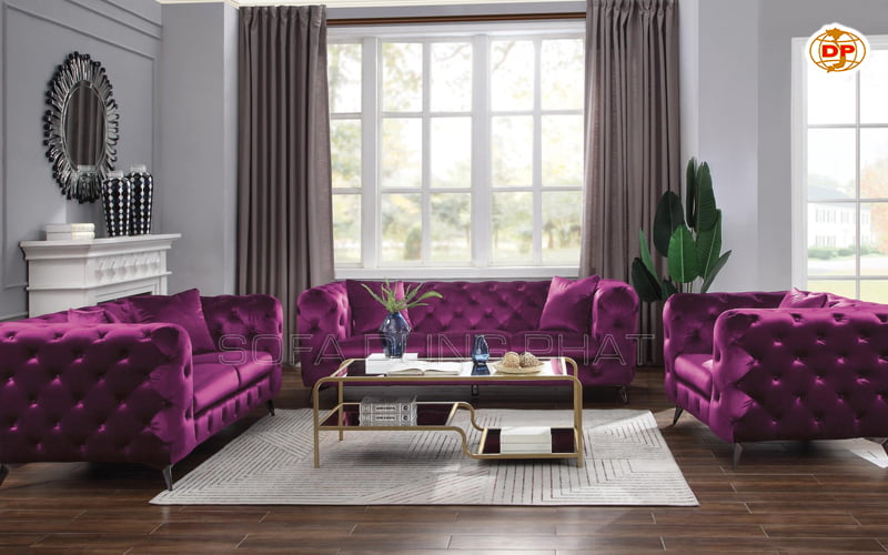 sofa vải nhung đẹp