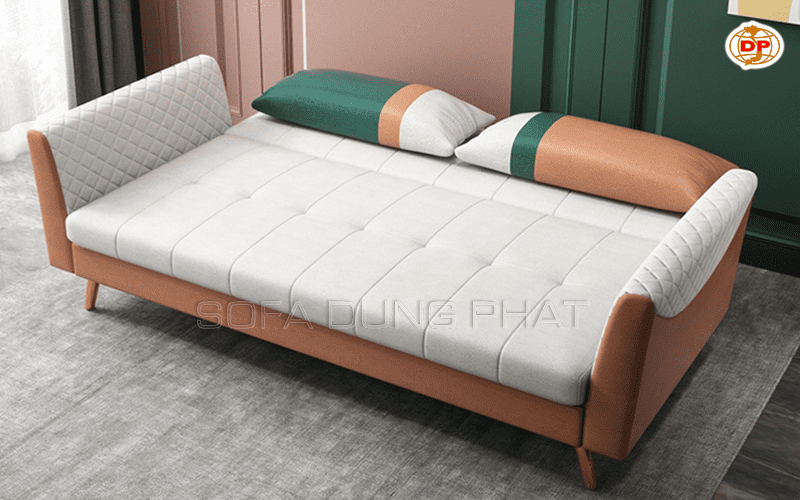 Sofa Giường Bật Bọc Da Phối Màu Tỏa Sáng DP-GB29