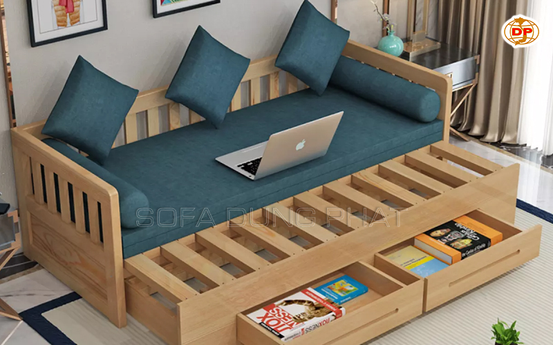 sofa giường gỗ đa năng đẹp