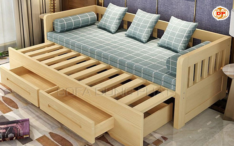 sofa giường gỗ đa năng bền tốt