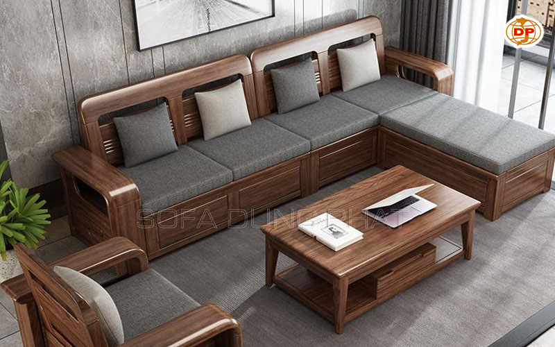 sofa gỗ cao cấp hiện đại