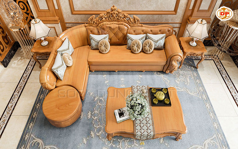 sofa góc tân cổ điển giá rẻ
