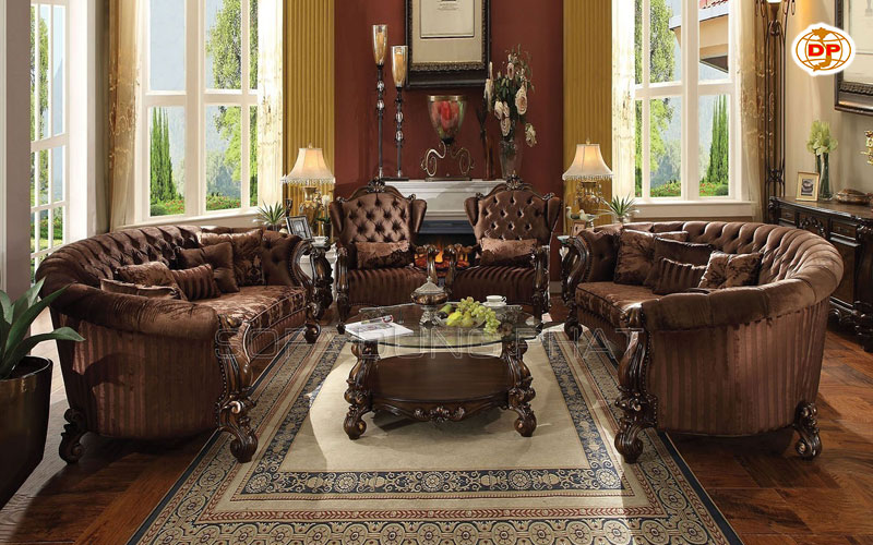 sofa tân cổ điển đẹp khuyến mãi