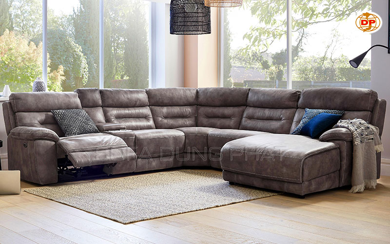 sofa góc da đẹp hiện đại