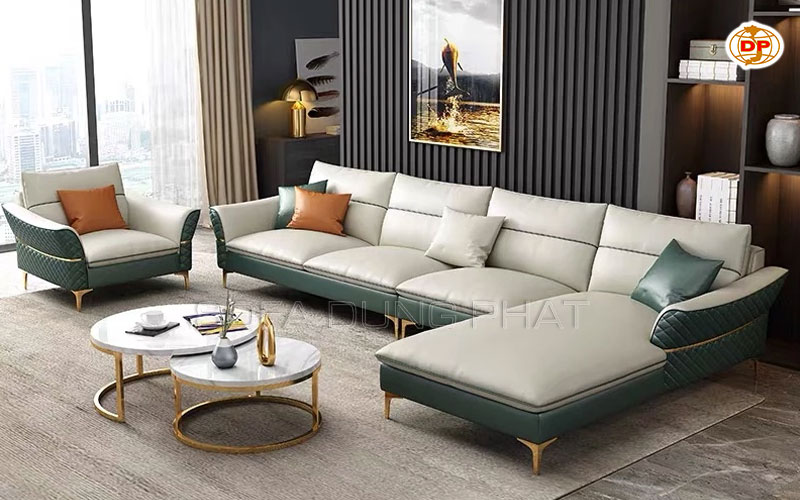 sofa góc da Hàn Quốc bền tốt
