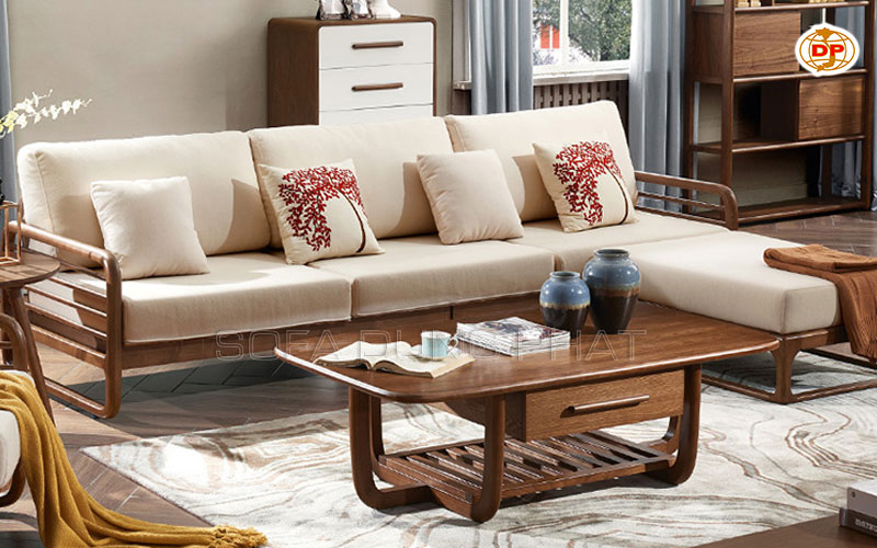 sofa góc gỗ chất lượng