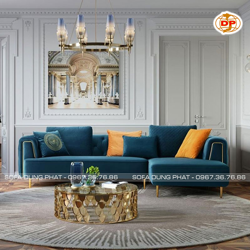 Sofa Vải Phong Cách Cổ Điển Vải Nhung Tỏa Sáng DP-V14 10