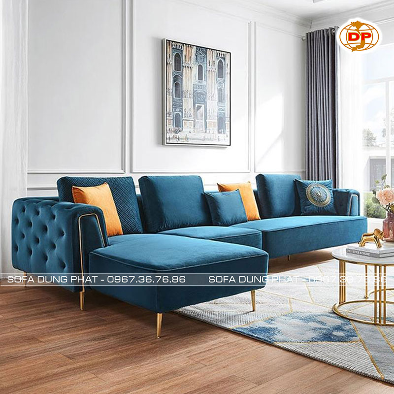 Sofa Vải Phong Cách Cổ Điển Vải Nhung Tỏa Sáng DP-V14 5