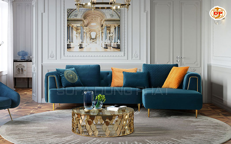 Sofa Vải Phong Cách Cổ Điển Vải Nhung Tỏa Sáng DP-V14 11