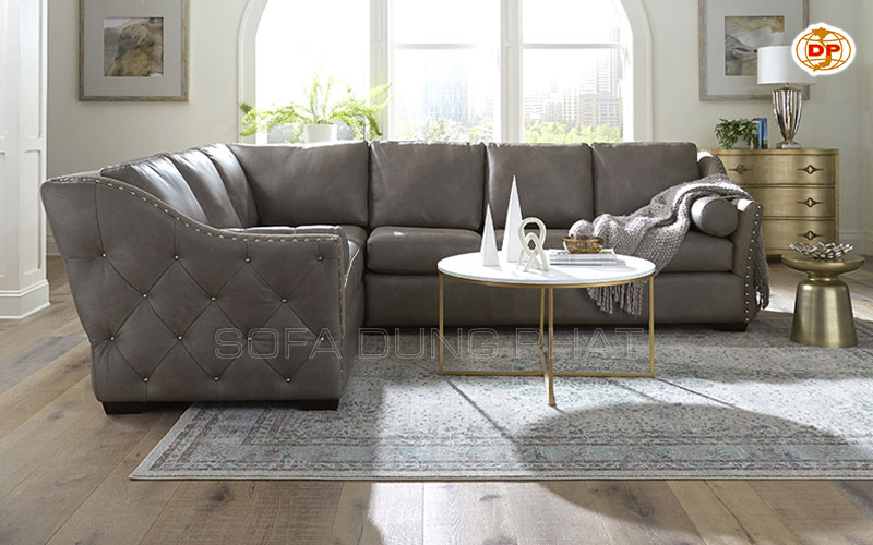 sofa da màu xám giá rẻ