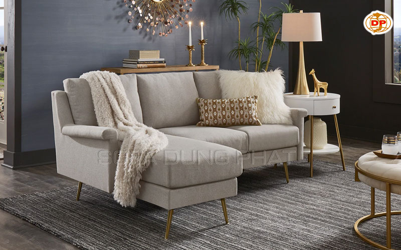 sofa góc màu trắng bền tốt