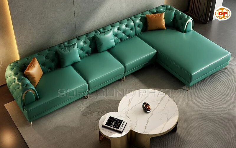 sofa tân cổ điển màu xanh bền đẹp