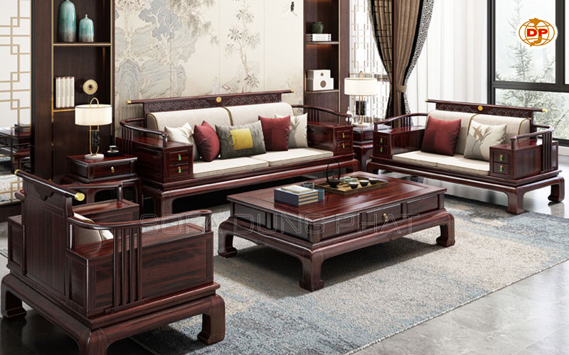 mua bàn ghế sofa gỗ phòng khách hiện đại