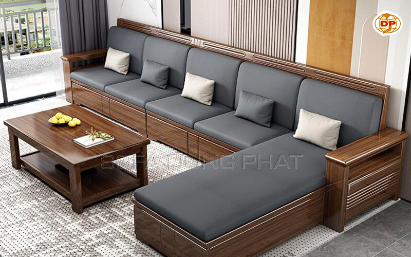 bàn ghế sofa gỗ phòng khách hiện đại giá rẻ