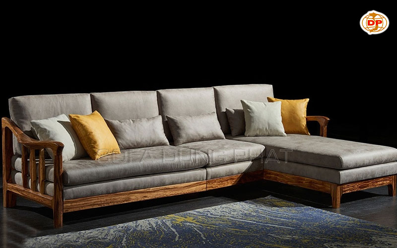 sofa góc gỗ xoan đào đẹp