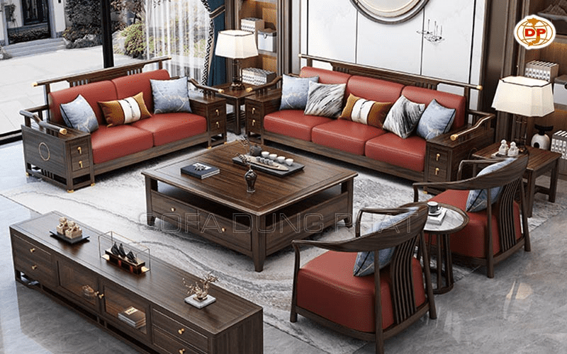 chọn đúng chất liệu sofa gỗ cao cấp hiện đại