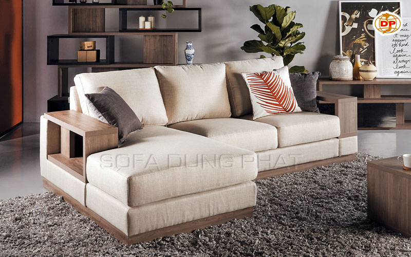 sofa góc gỗ sồi giá rẻ