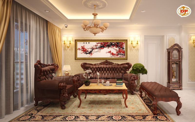 sofa tân cổ điển thanh lý