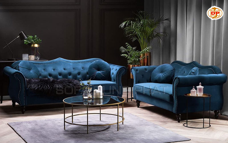 ghế sofa vải nhung