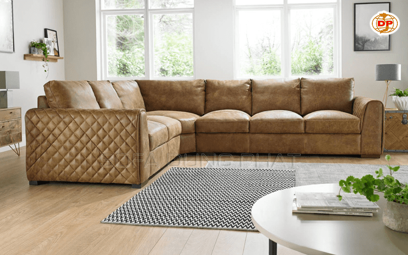 sofa phòng khách cao cấp hiện đại dạng góc